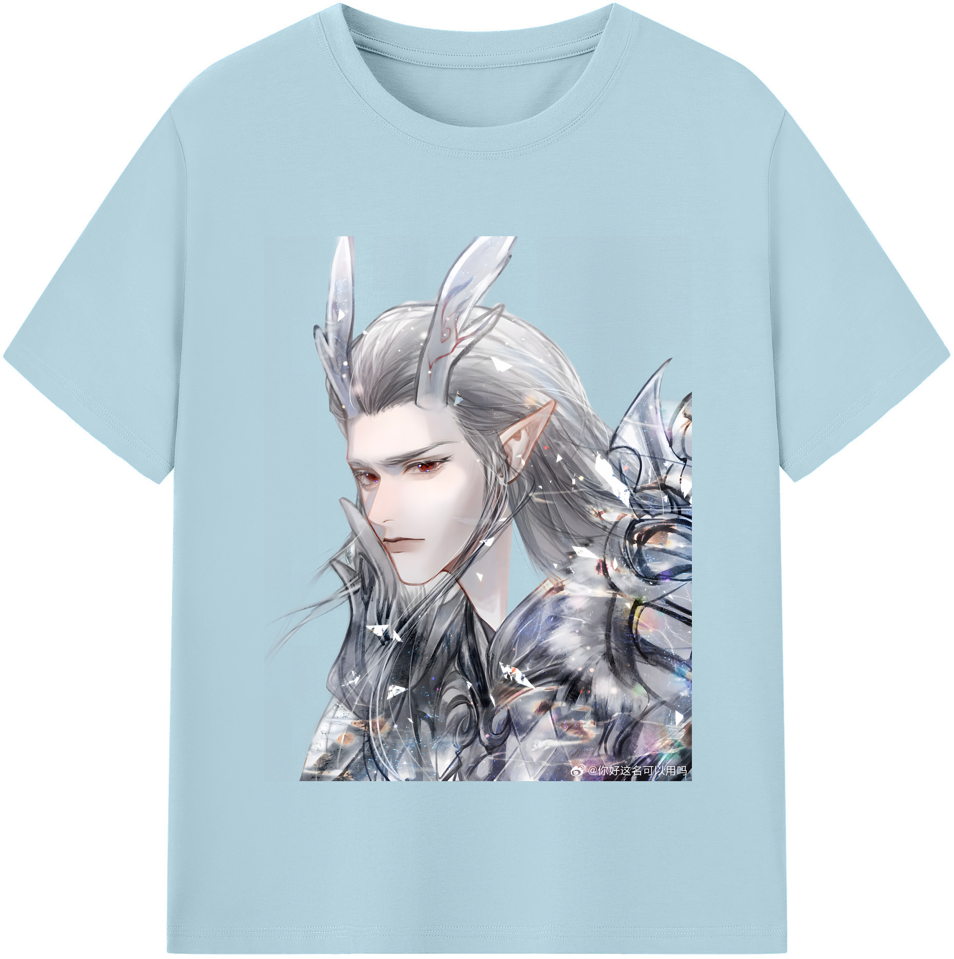 （画像用） Ne Zha 2 ナタ 魔童の大暴れ 綿100％半袖Tシャツ（フロントプリント）